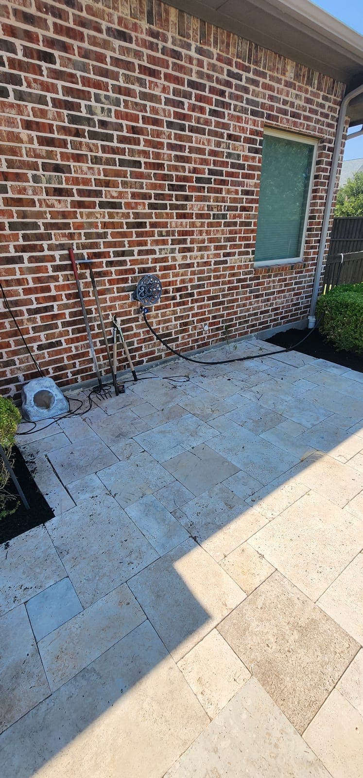 Estate cleanout, back patio — after