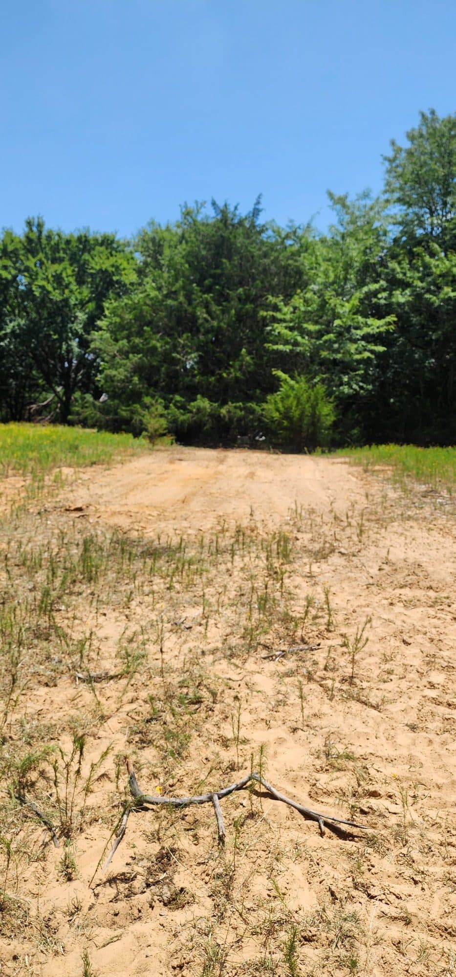 Scrap metal and debris pile — after
